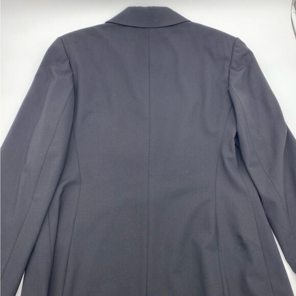 Lafayette 148 New York Andrea Jacket Blazer Black Italian Virgin Wool 12 - Picture 5 of 8